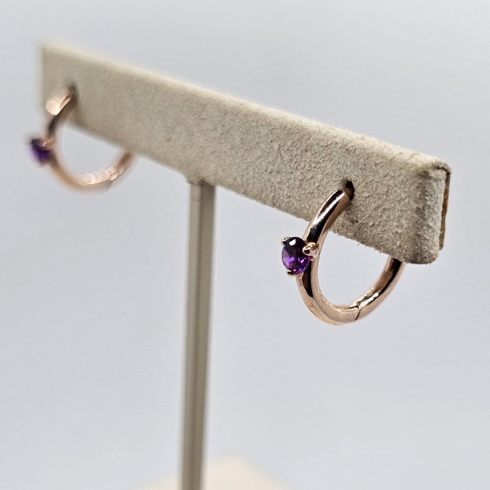 🎁 Authentic Pandora ROSE HOOP EARRINGS - Picture 9 of 9
